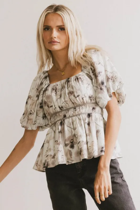 Arden Floral Tie Blouse - FINAL SALE sold by bohme