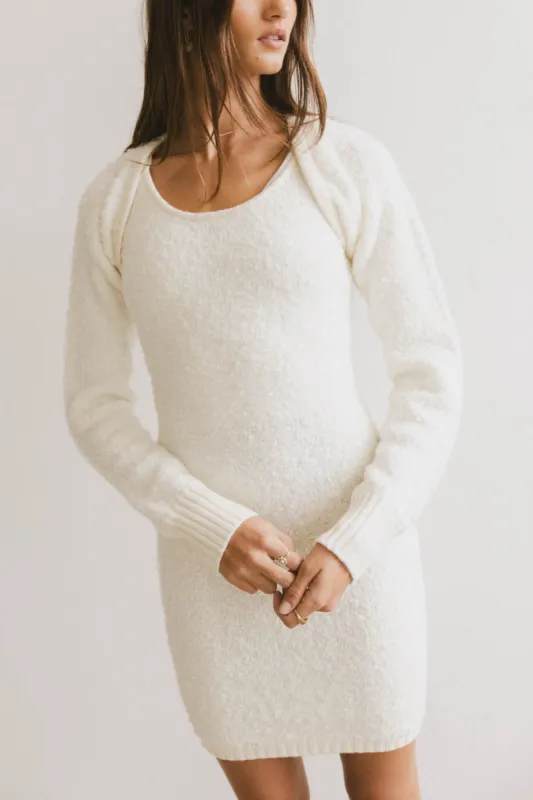 Winslow Knit Shrug in Ivory - FINAL SALE sold by bohme