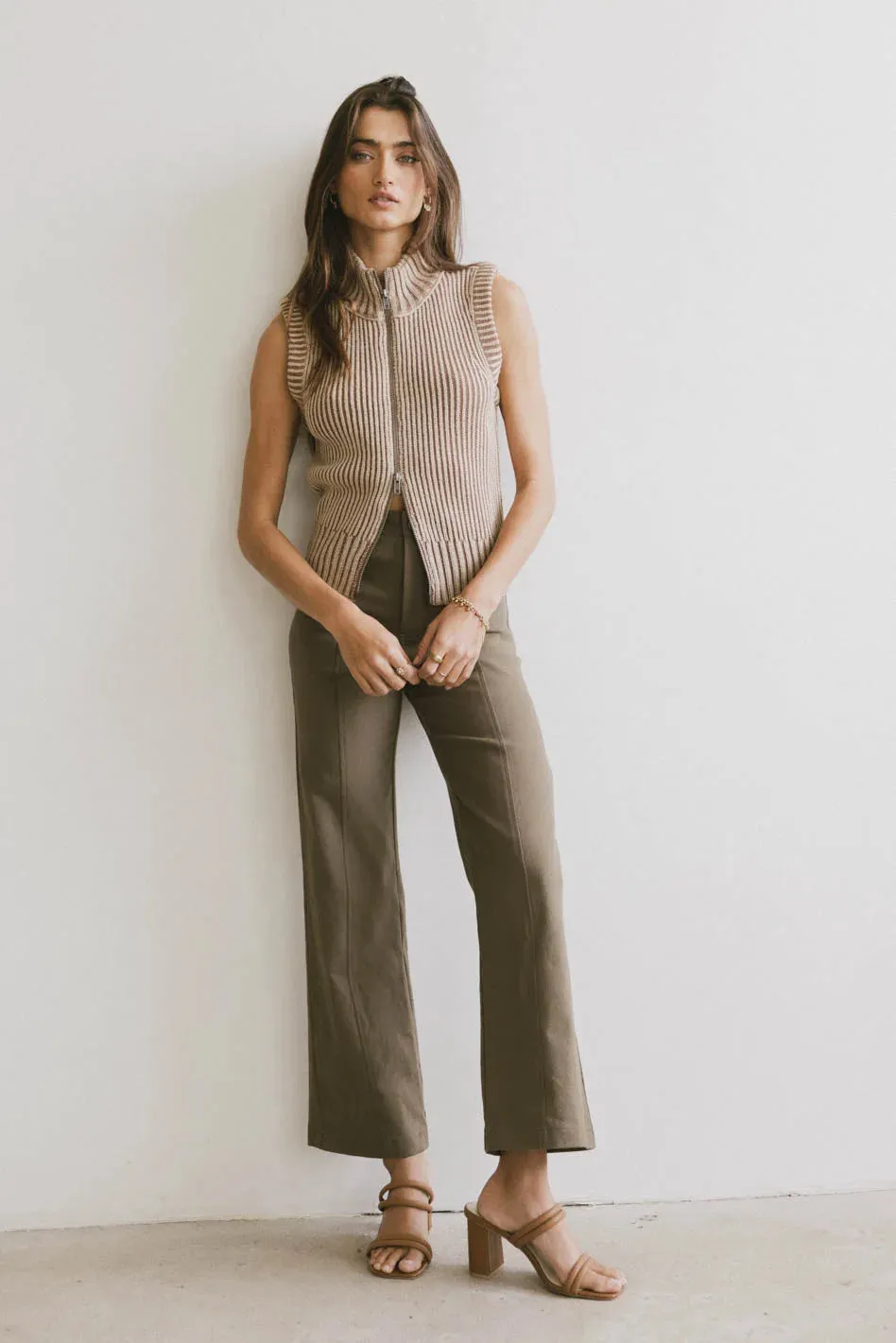 Monroe Zip Up in Mocha - FINAL SALE sold by bohme product image thumbnail 4