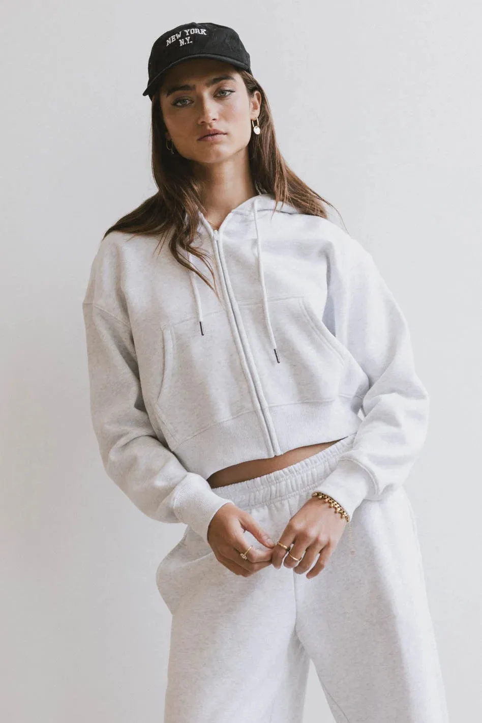 Ezra Zip Up in Grey - FINAL SALE sold by bohme