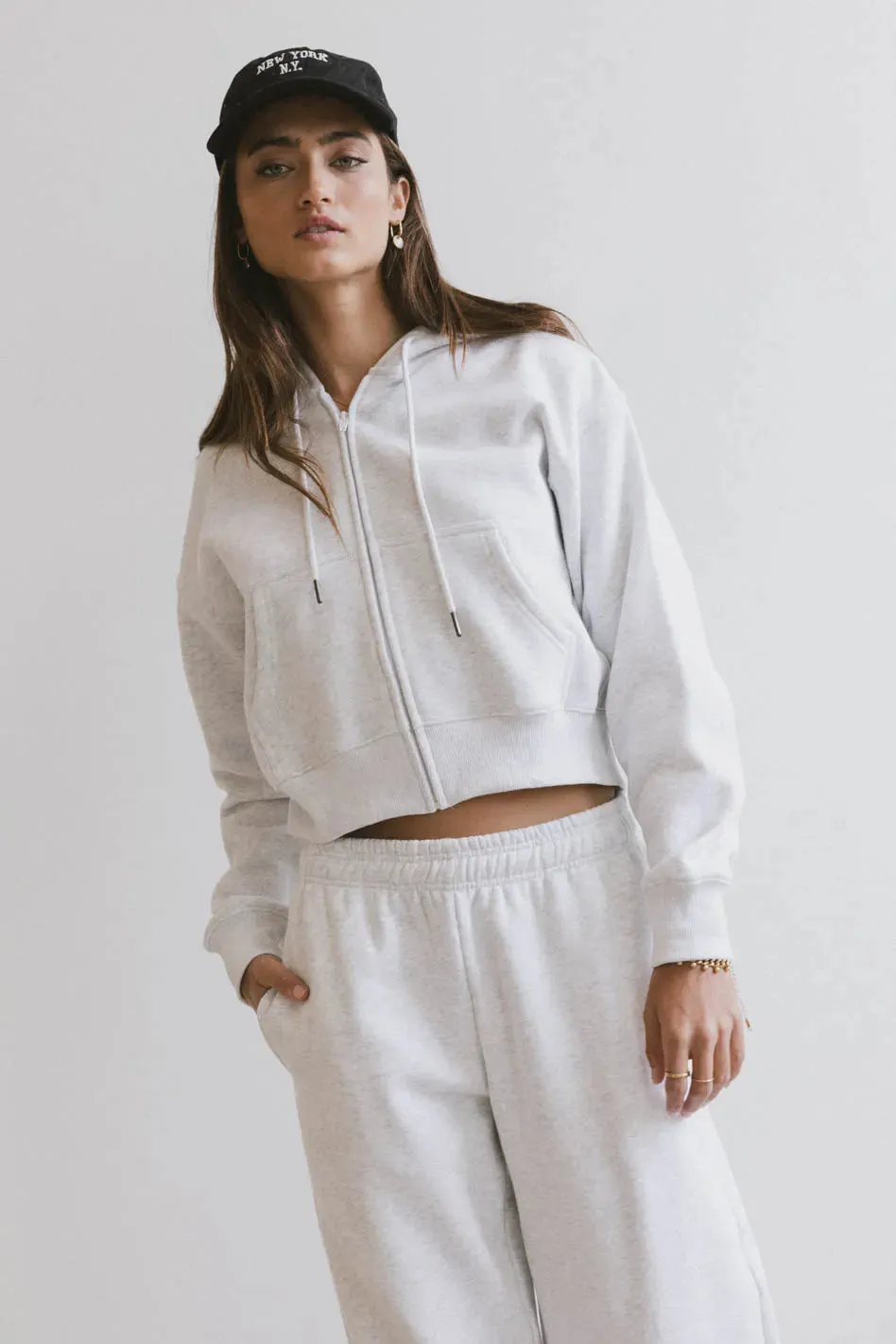 Ezra Zip Up in Grey - FINAL SALE sold by bohme product image thumbnail 4