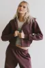 Ezra Zip Up in Burgundy - FINAL SALE sold by bohme