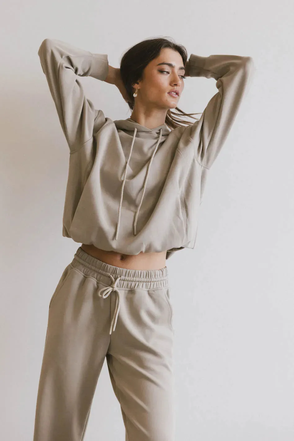 Flow State Pullover Hoodie in Taupe - FINAL SALE sold by bohme product image thumbnail 5
