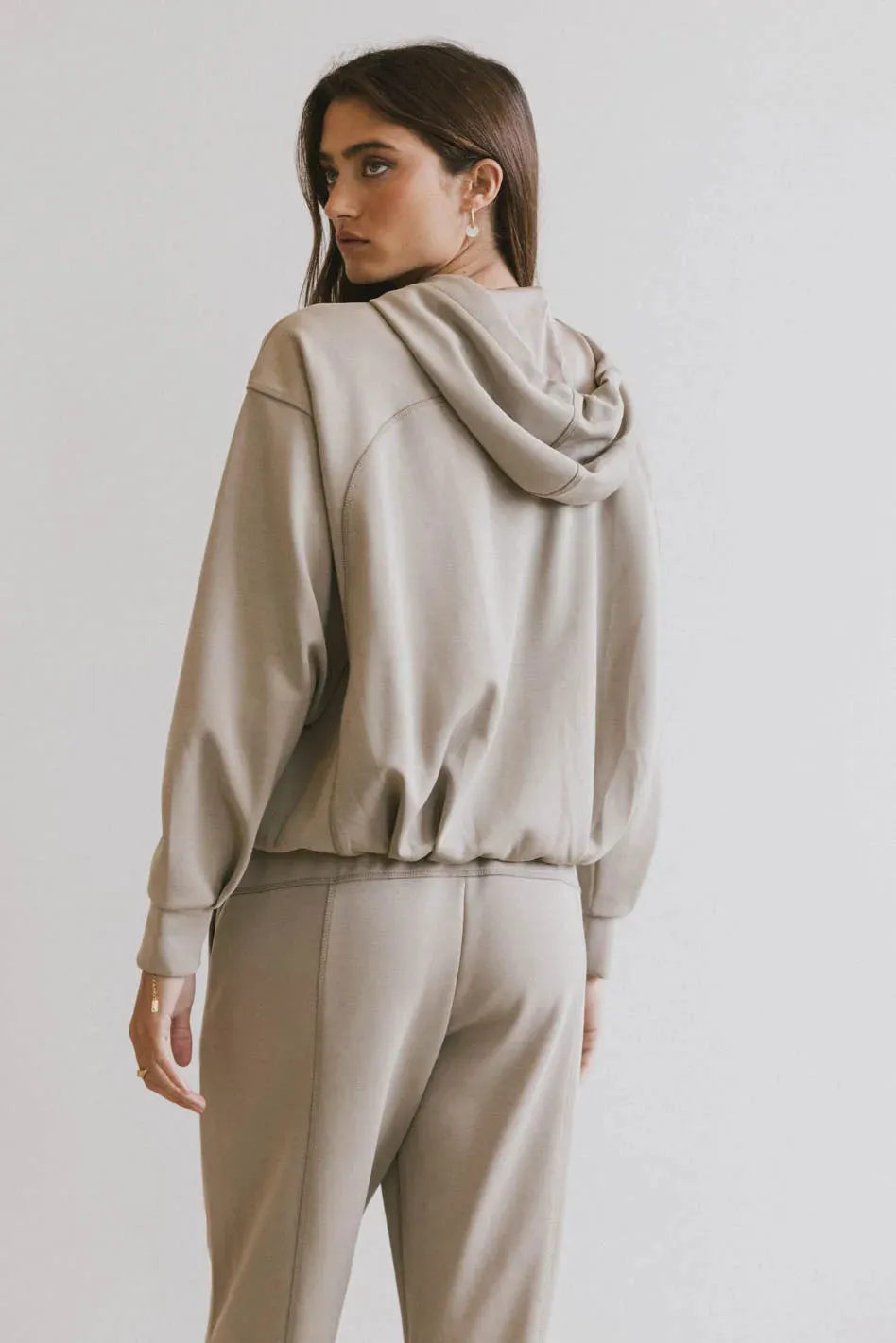 Flow State Pullover Hoodie in Taupe - FINAL SALE sold by bohme product image thumbnail 2