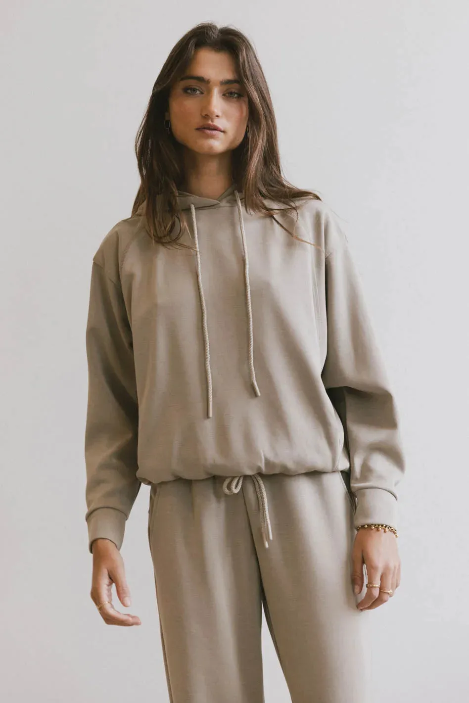 Flow State Pullover Hoodie in Taupe - FINAL SALE sold by bohme product image thumbnail 3