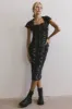 Kensie Ruched Midi Dress - FINAL SALE sold by bohme