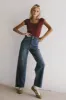 Haley Distressed Wide Leg Jeans sold by bohme