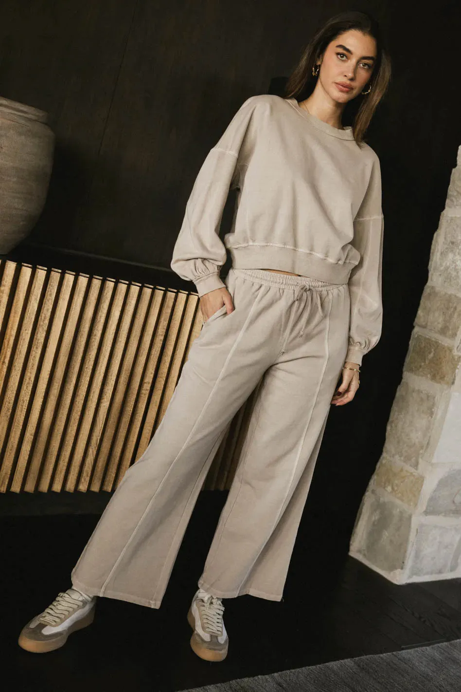 Sutton Sweatpants in Bone - FINAL SALE sold by bohme product image thumbnail 3
