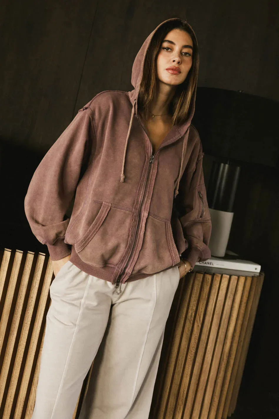 Viva Zip Up in Purple - FINAL SALE sold by bohme product image thumbnail 2