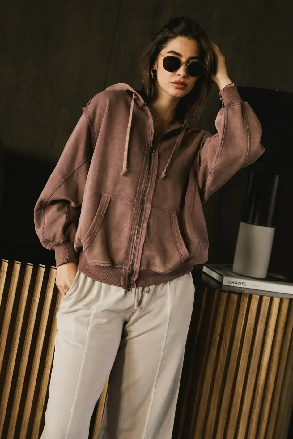 Viva Zip Up in Purple - FINAL SALE sold by bohme