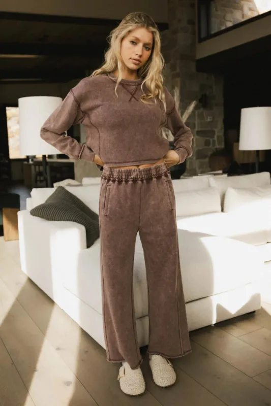 Odie Sweatpants in Burgundy - FINAL SALE sold by bohme