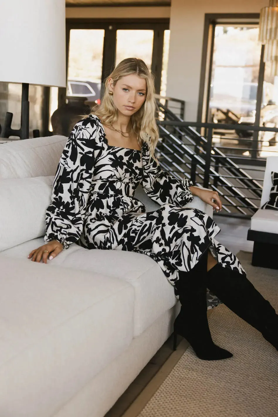 Soren Midi Dress in Black - FINAL SALE sold by bohme product image thumbnail 2