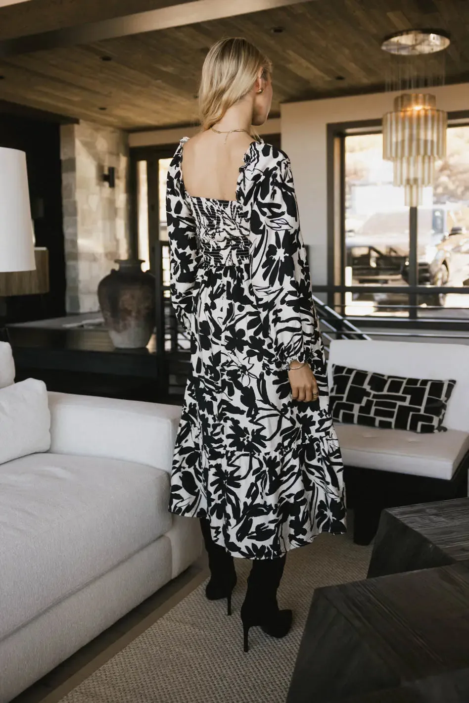 Soren Midi Dress in Black - FINAL SALE sold by bohme product image thumbnail 4