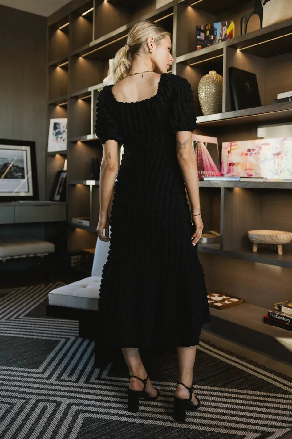 Miley Bubble Texture Dress in Black - FINAL SALE sold by bohme product image thumbnail 2