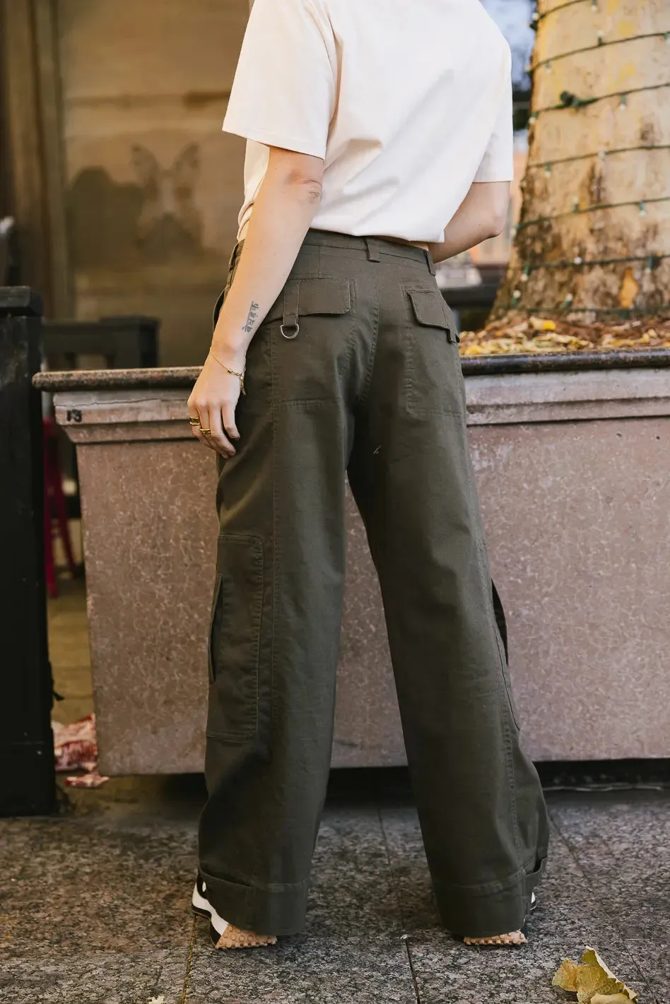 Savannah Cargo Pants in Olive - FINAL SALE sold by bohme product image thumbnail 4