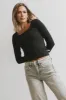 Polly Scoop Neck Top in Black - FINAL SALE sold by bohme