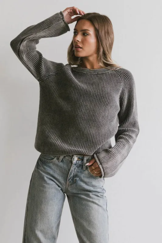 Aveline Knit Sweater in Black - FINAL SALE sold by bohme