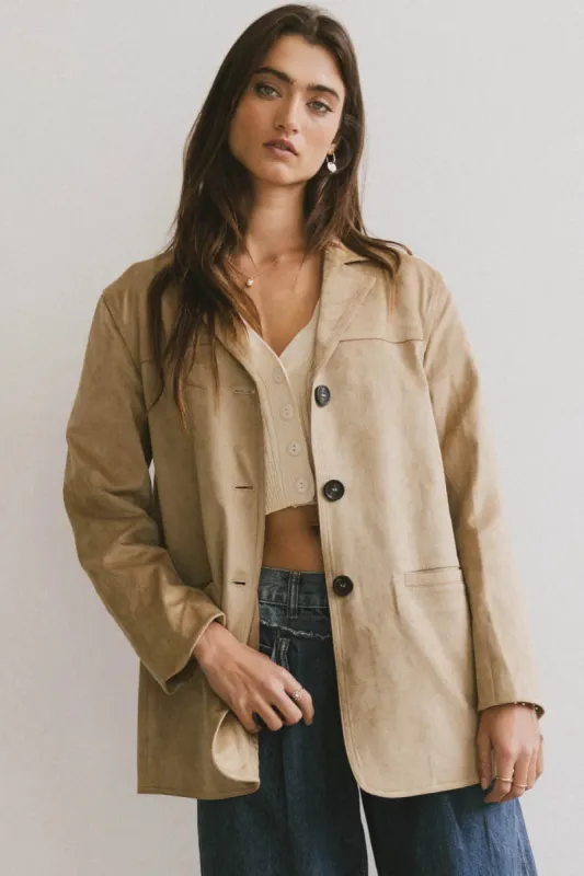Renly Suede Blazer - FINAL SALE sold by bohme