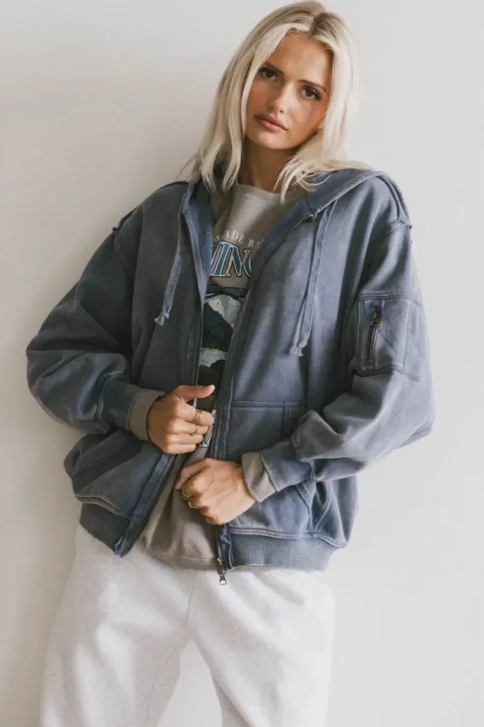 Viva Zip Up in Blue - FINAL SALE sold by bohme