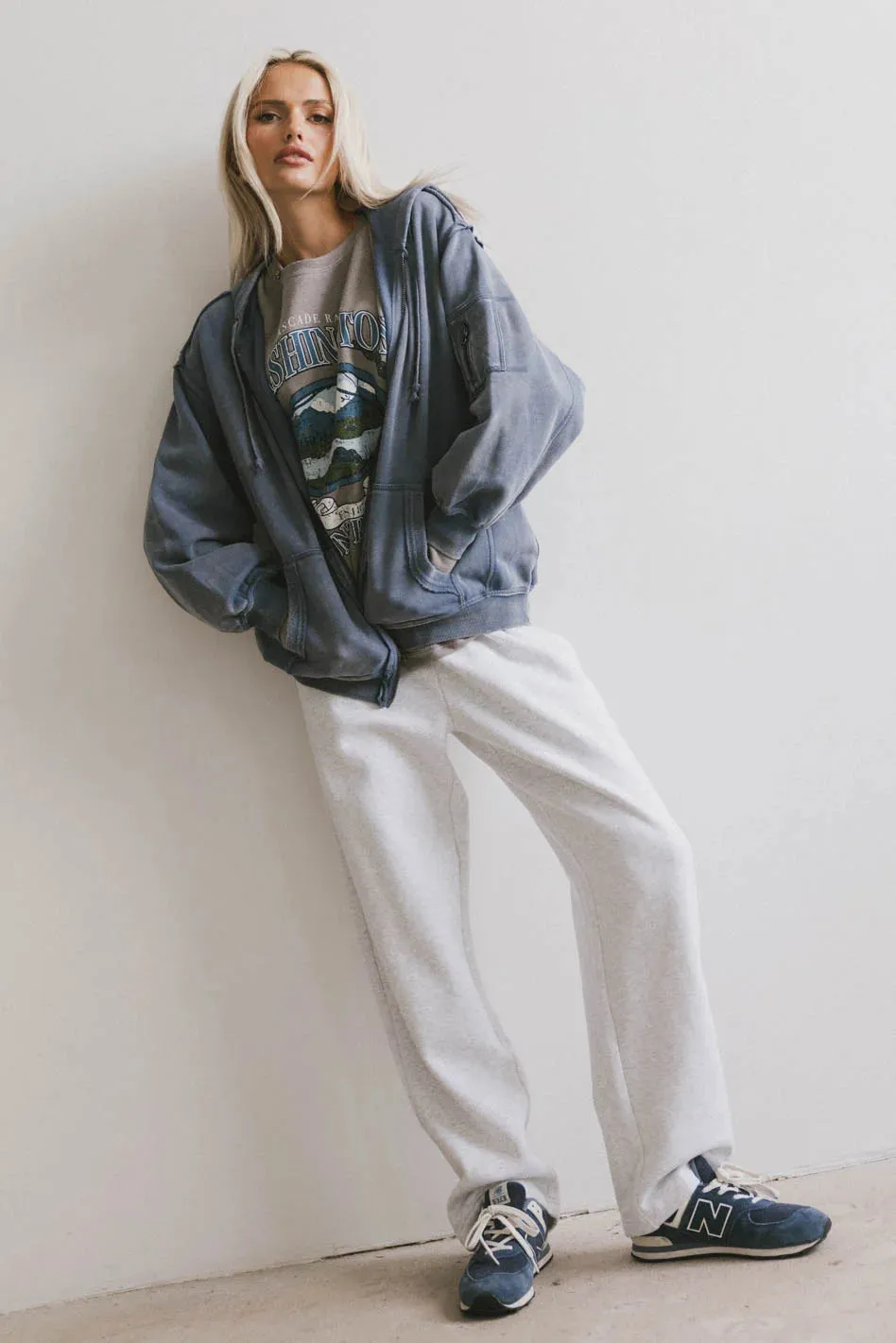 Viva Zip Up in Blue - FINAL SALE sold by bohme product image thumbnail 4