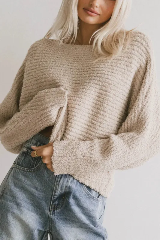Calia Knit Sweater in Tan - FINAL SALE sold by bohme