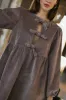 Tyler Peplum Mini Dress in Mauve Corduroy sold by bohme