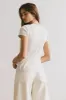 Opal Ribbed Tee in Ecru - FINAL SALE sold by bohme