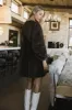 Tyler Peplum Mini Dress in Brown Corduroy - FINAL SALE sold by bohme