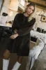 Tyler Peplum Mini Dress in Brown Corduroy - FINAL SALE sold by bohme