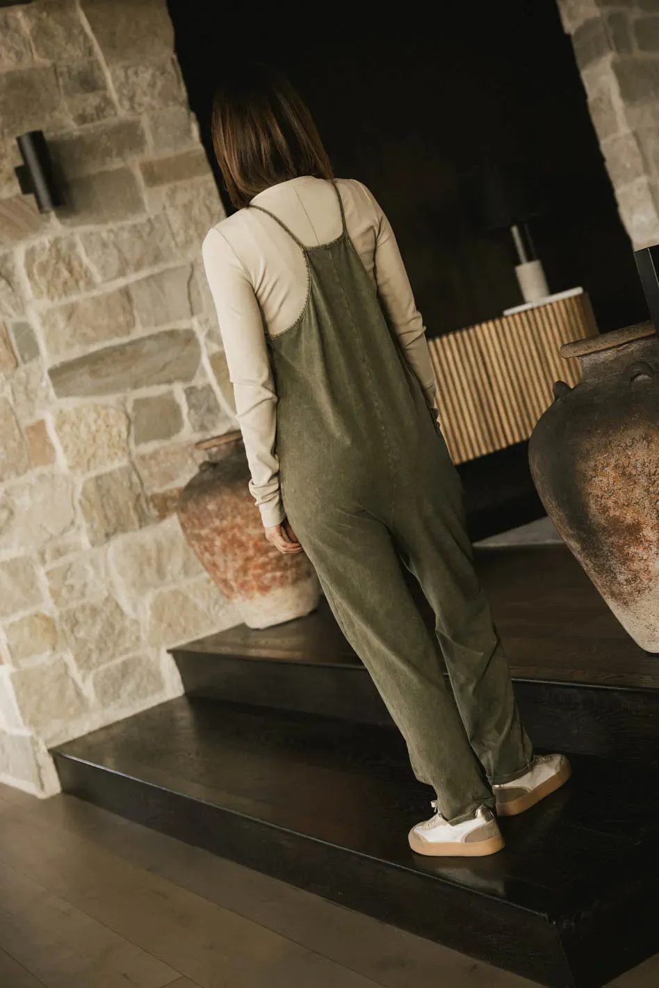 Bram Overalls in Olive - FINAL SALE sold by bohme product image thumbnail 2