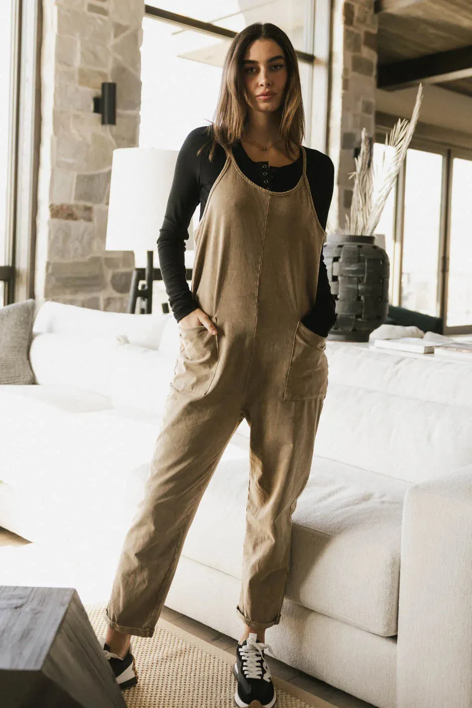 Bram Overalls in Taupe - FINAL SALE sold by bohme