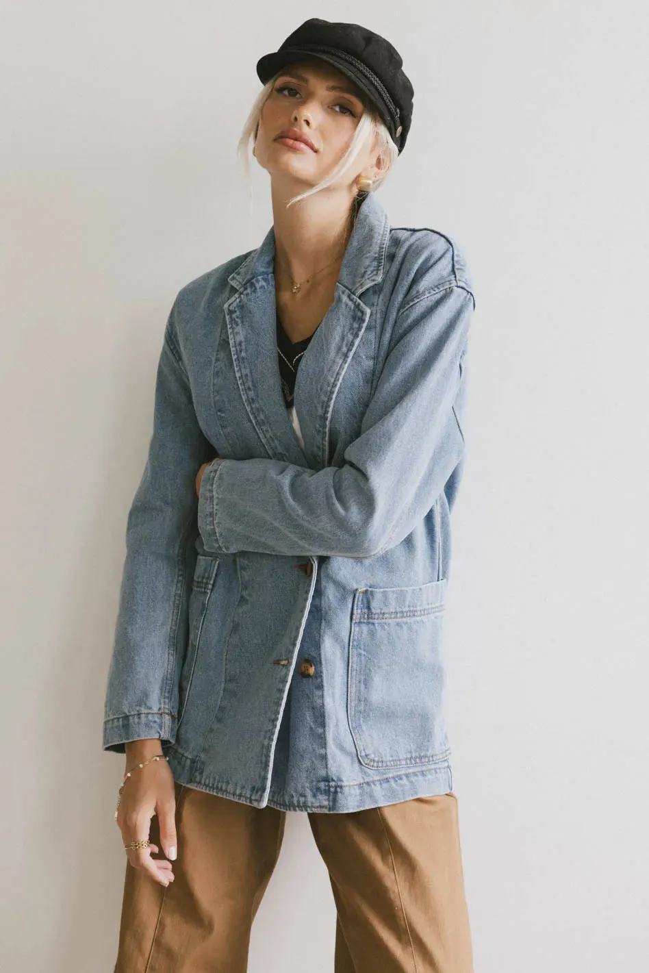 Hesper Denim Blazer - FINAL SALE sold by bohme product image thumbnail 2