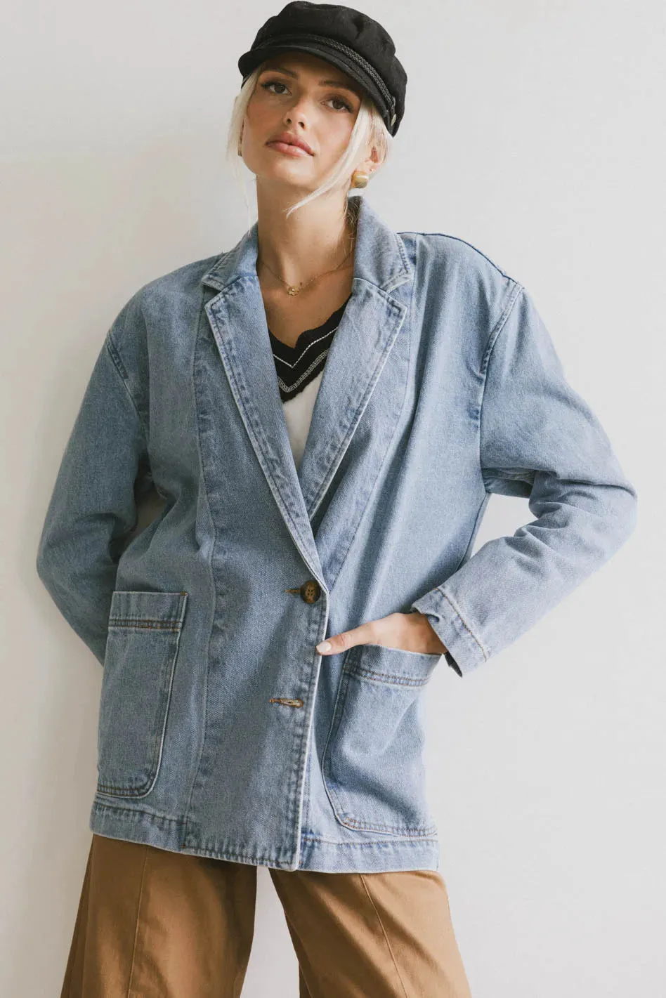 Hesper Denim Blazer - FINAL SALE sold by bohme