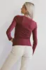 Tatiana Scoop Neck Top in Burgundy - FINAL SALE sold by bohme