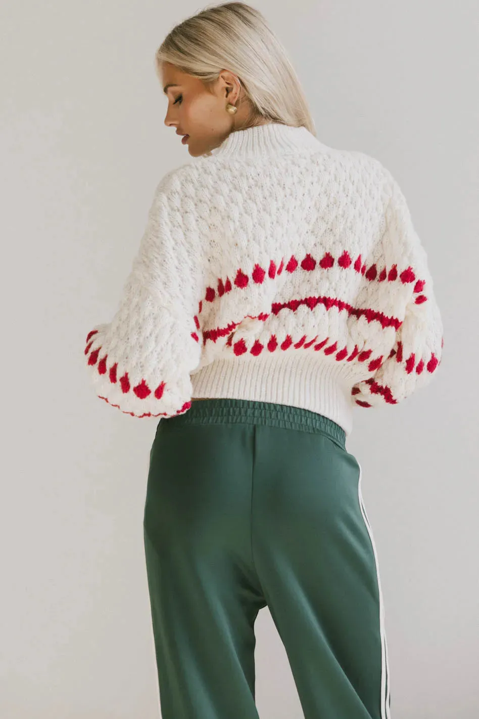 Inara Knit Sweater in Red - FINAL SALE sold by bohme product image thumbnail 3