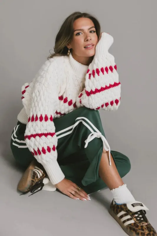 Inara Knit Sweater in Red - FINAL SALE sold by bohme