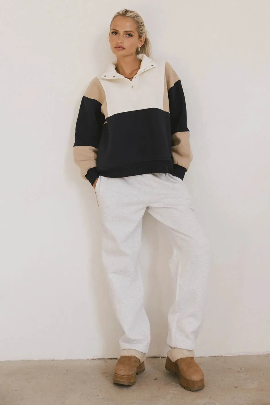 Marcus Quarter Snap Sweatshirt - FINAL SALE sold by bohme product image thumbnail 4