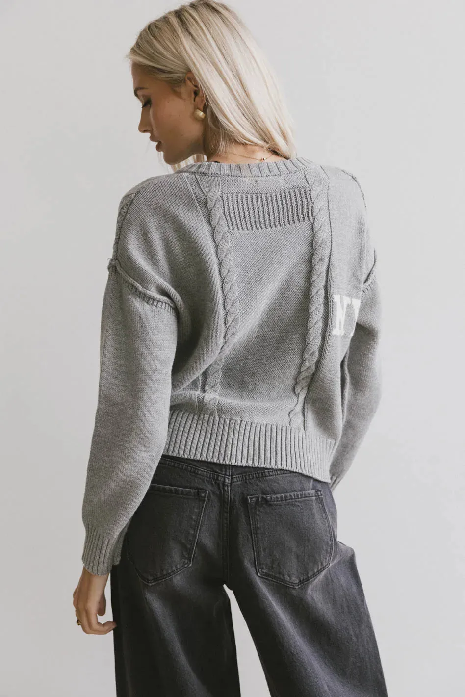 NYC Cable Knit Sweater - FINAL SALE sold by bohme product image thumbnail 4