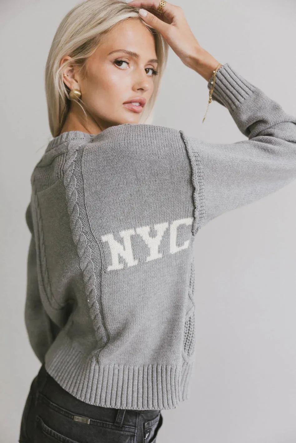 NYC Cable Knit Sweater - FINAL SALE sold by bohme