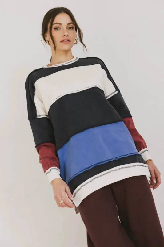 Play On Striped Crewneck - FINAL SALE sold by bohme
