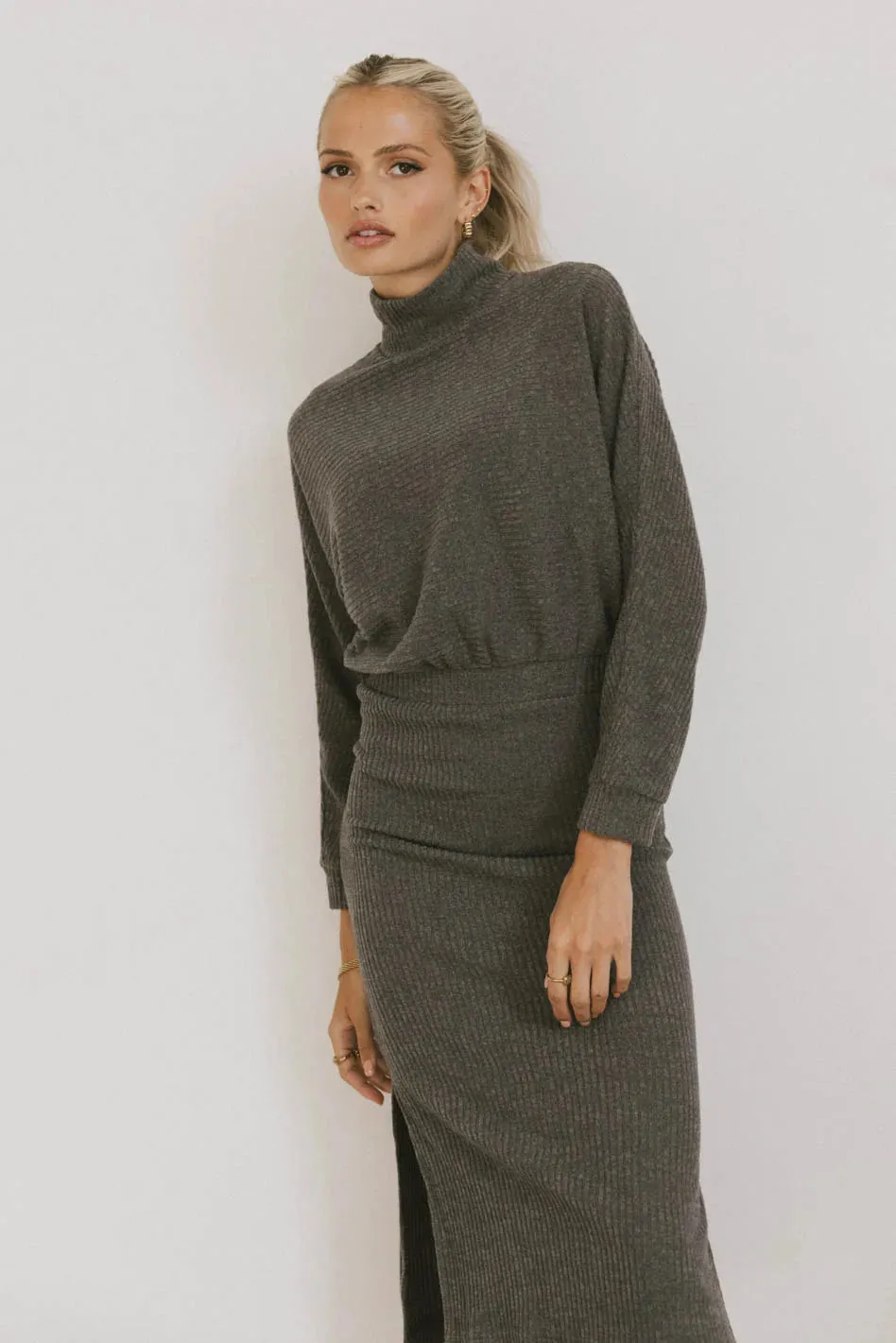 Ulrich Sweater Dress in Charcoal - FINAL SALE sold by bohme product image thumbnail 4
