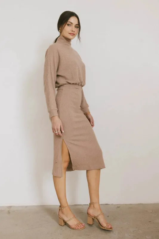 Ulrich Sweater Dress in Tan - FINAL SALE sold by bohme