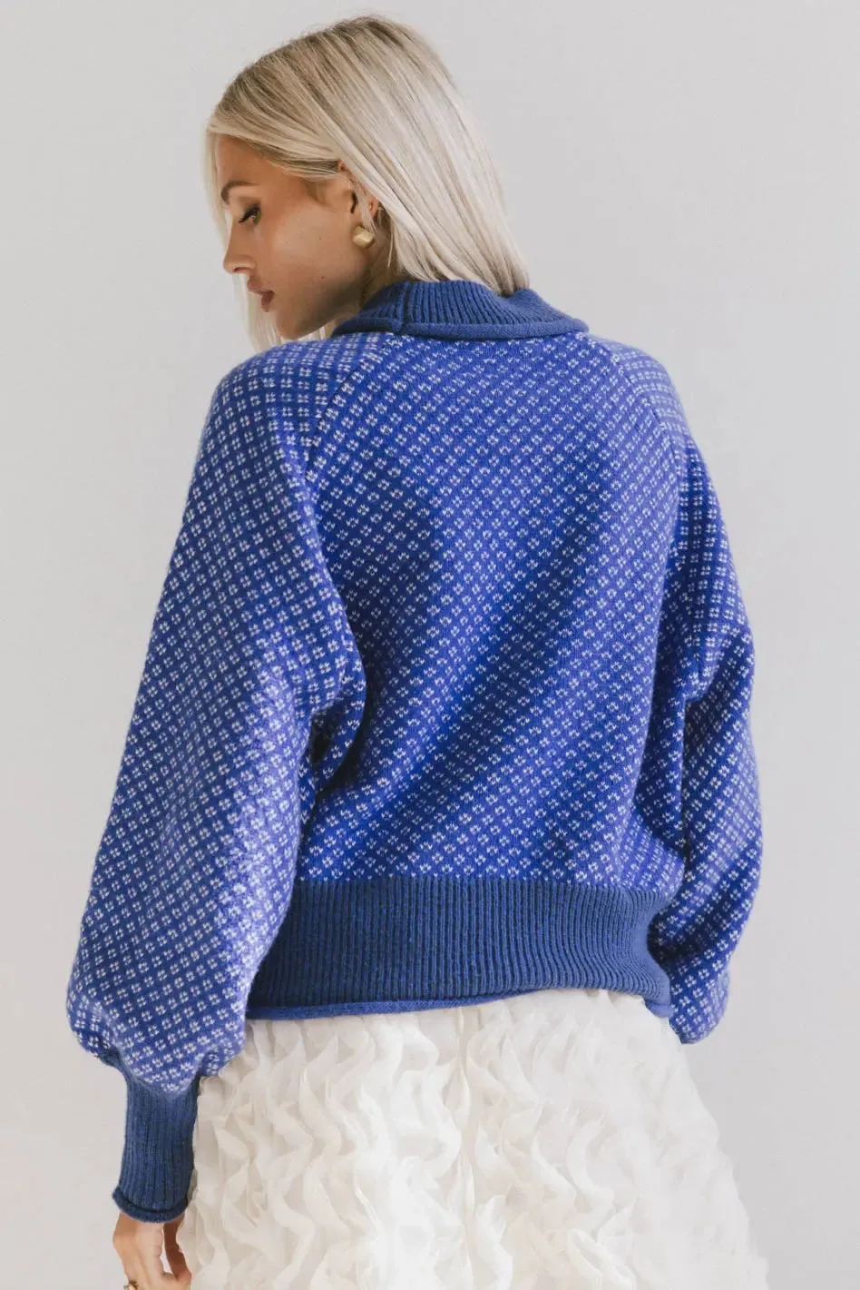 Nathalia Knit Sweater in Cobalt sold by bohme product image thumbnail 3