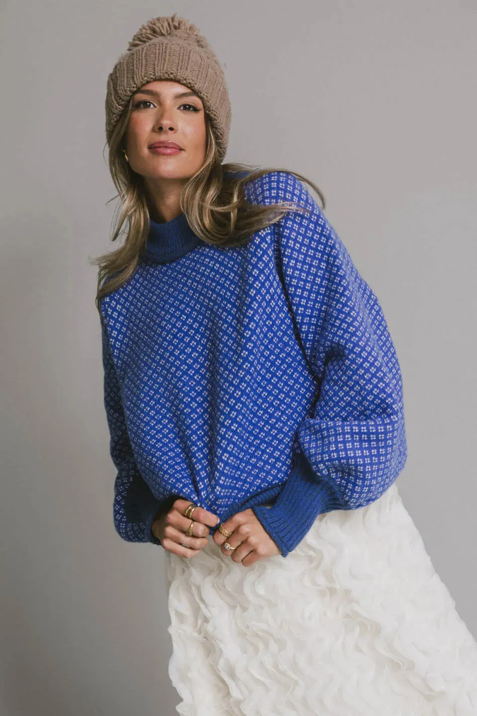 Nathalia Knit Sweater in Cobalt sold by bohme product image thumbnail 5