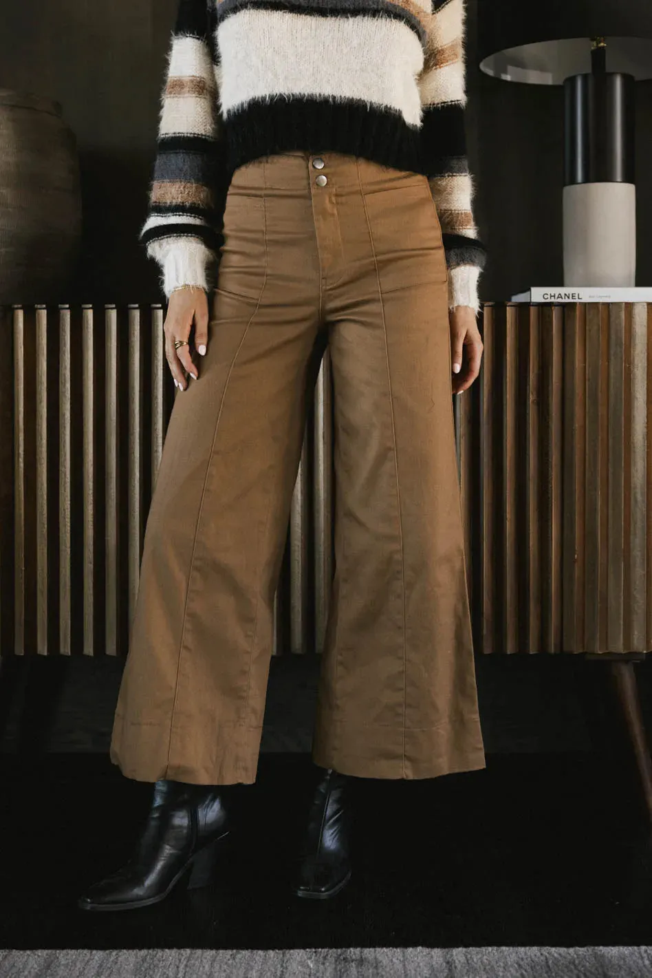 Aspen Wide Leg Pants in Camel - FINAL SALE sold by bohme