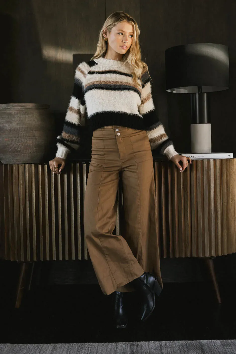 Aspen Wide Leg Pants in Camel - FINAL SALE sold by bohme product image thumbnail 3