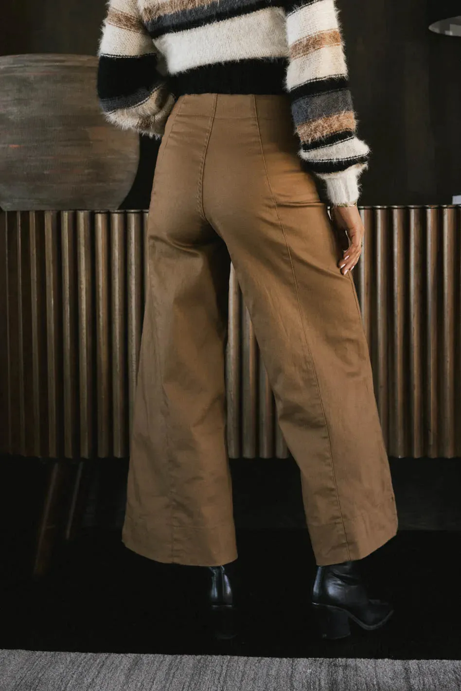 Aspen Wide Leg Pants in Camel - FINAL SALE sold by bohme product image thumbnail 4