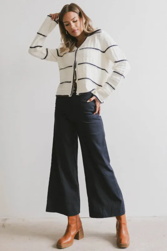 Aspen Wide Leg Pants in Navy - FINAL SALE sold by bohme