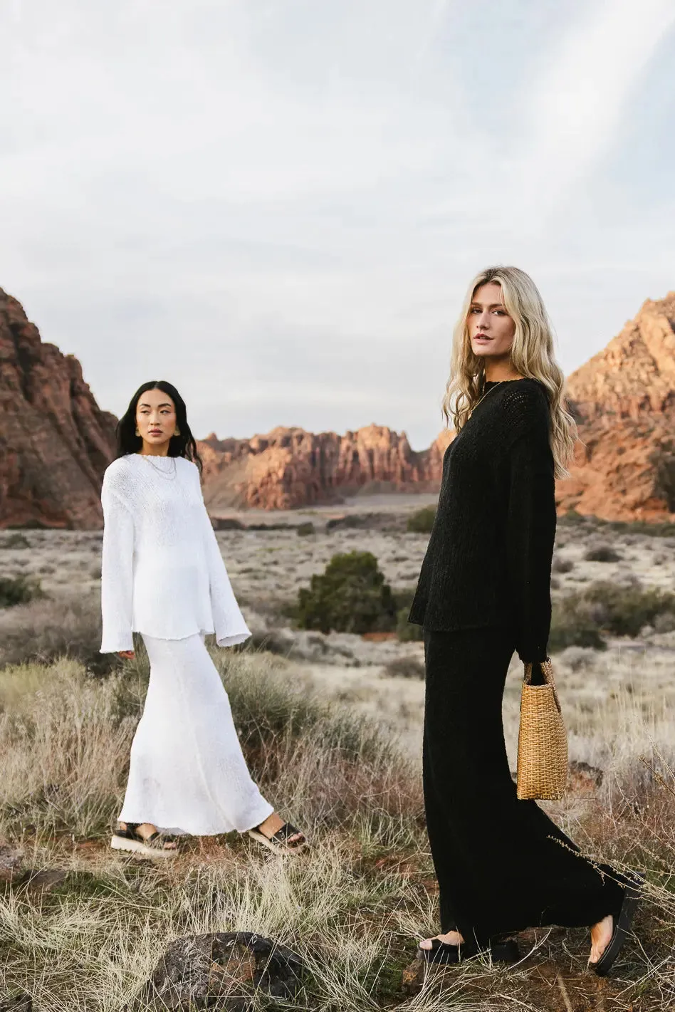 Charlotte Knit Skirt in Black - FINAL SALE sold by bohme