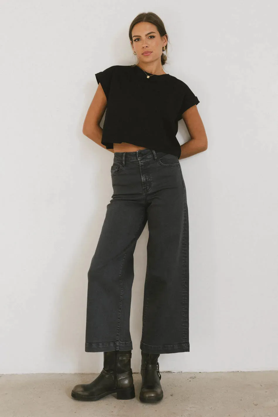Rowena Boxy Top in Black - FINAL SALE sold by bohme product image thumbnail 5